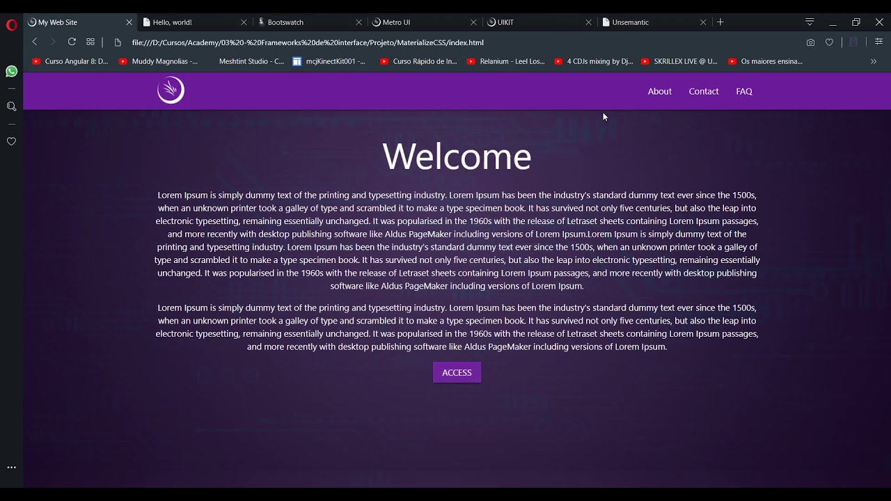 Curso Frameworks Front-end finalizado