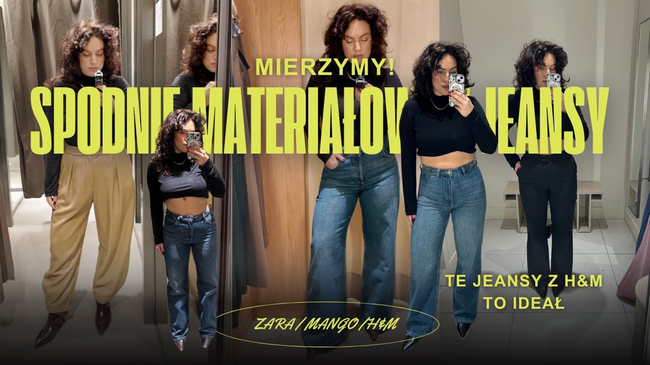Nie spodziewałam się, że TE jeansy będą aż tak dobre! Mierzymy MANGO, H&M i ZARA 👖