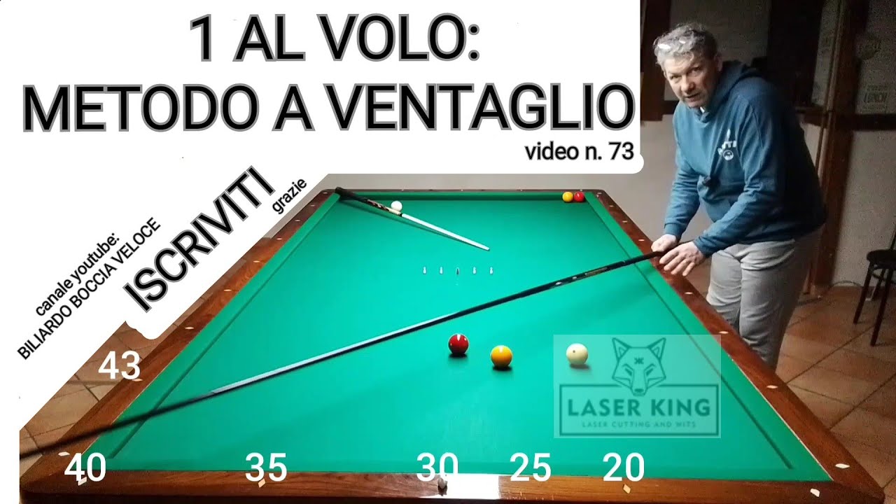 BILIARDO-v.73- 1 AL VOLO METODO A VENTAGLIO