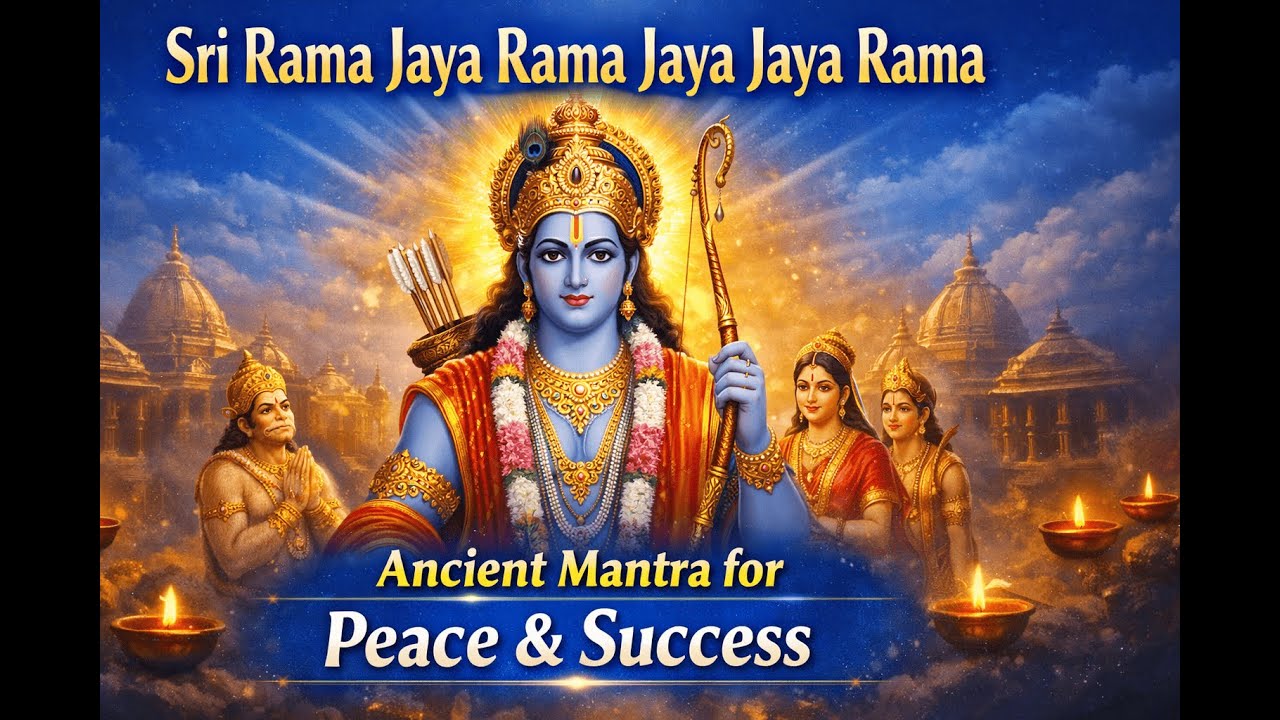 12 Minutes Of The Great Mantra – Hare Rama Chanting Meditation Music.