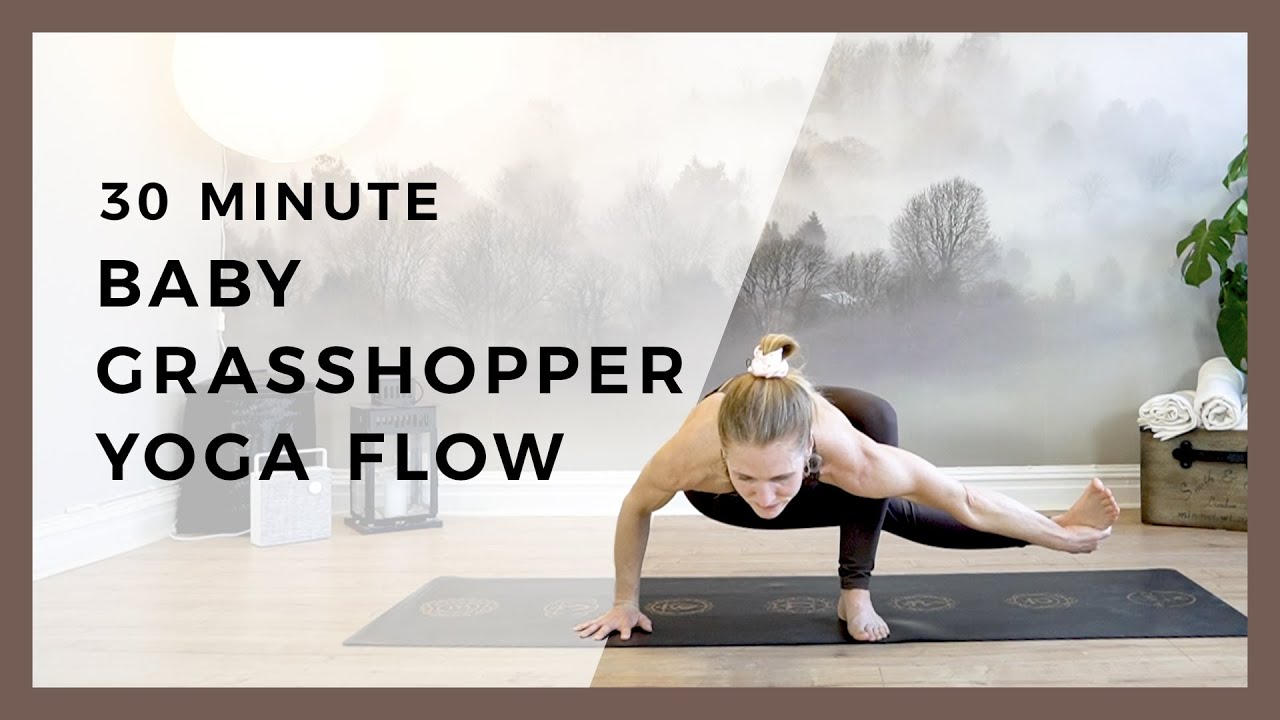 Yoga Class for Hip Strength | Baby Grasshopper Yoga Class | Strong Vinyasa Class
