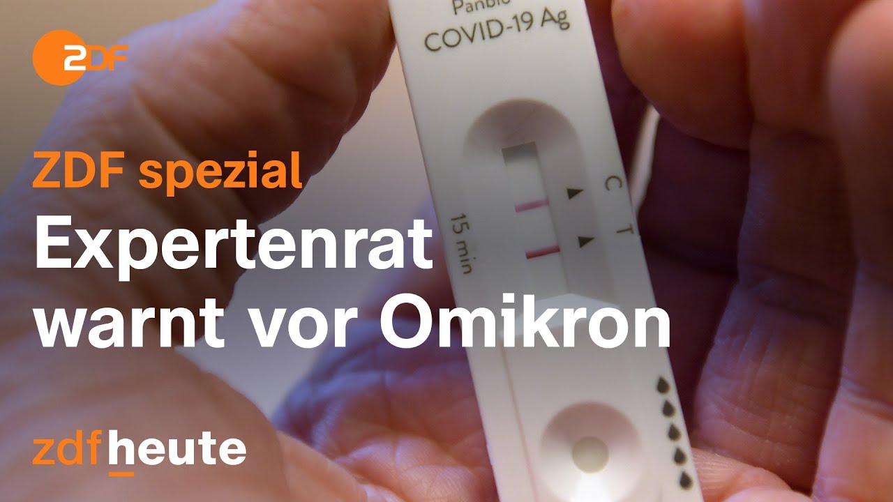 Corona-Krise - Expertenrat warnt vor Omikron | ZDF spezial vom 20.12.2021
