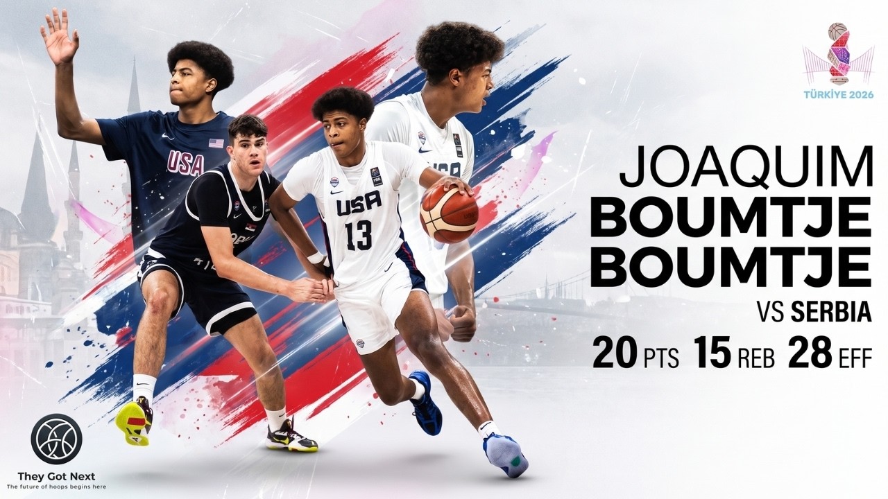 Joaquim Boumtje Boumtje | 20 PTS 12 REB in the Final vs Serbia | USA (FIBA U17 World Cup 2026)