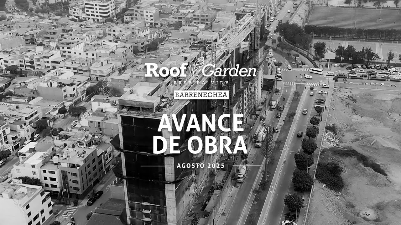 Avance de obra - Roof Garden Barrenechea - Agosto 2025