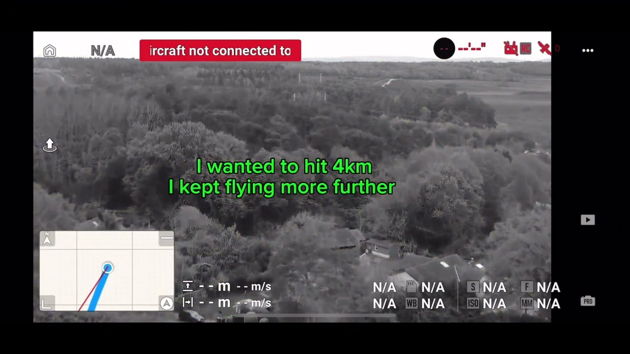 DJI MINI 4K RANGE TEST (emergency landing)