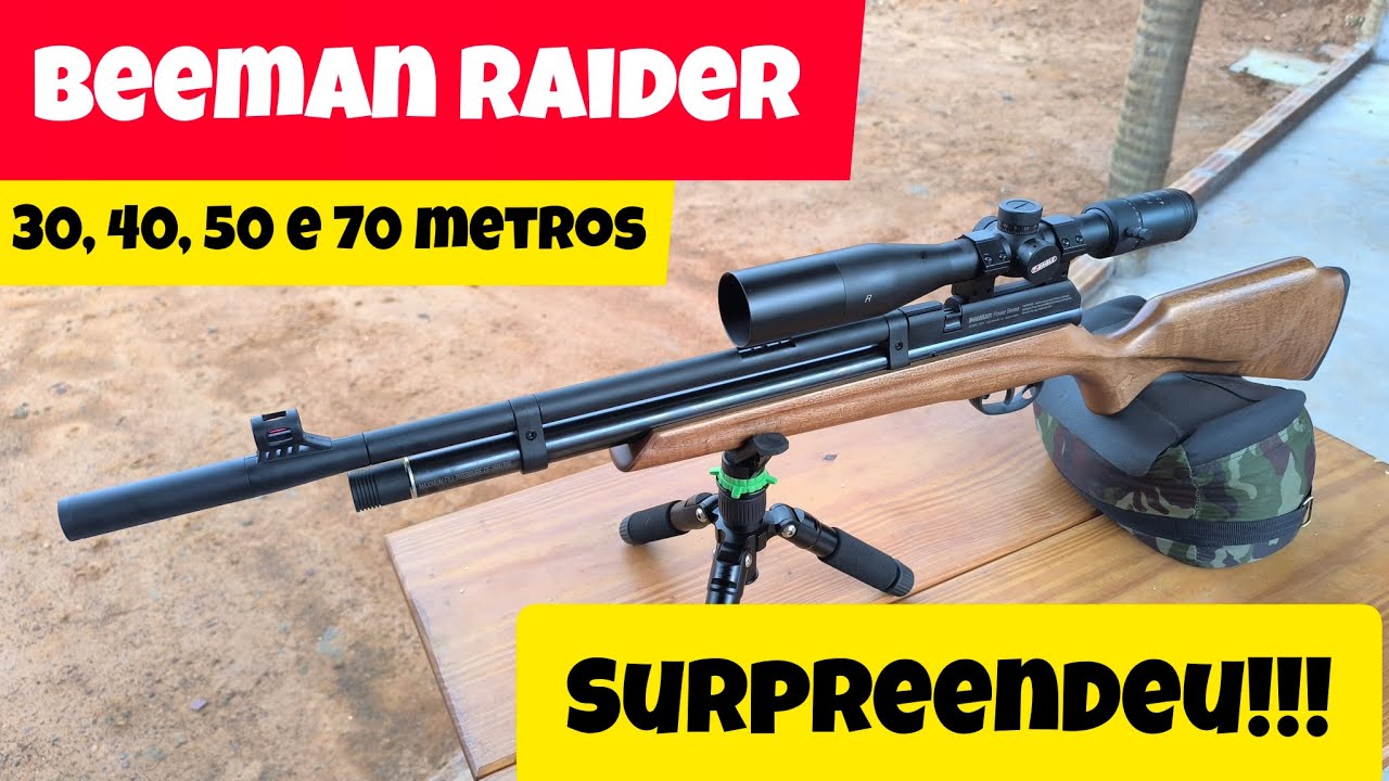 Beeman Raider fez bonito em distâncias variadas