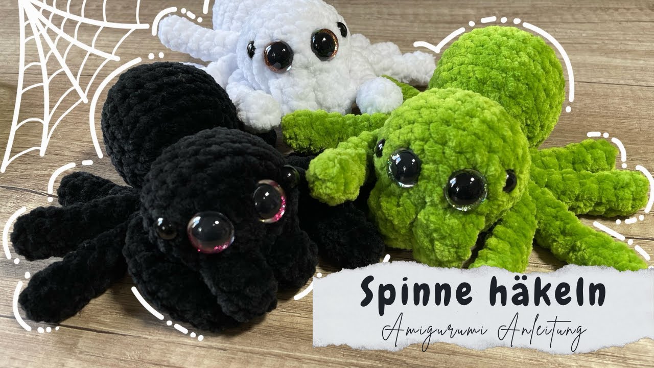 Spinne häkeln Anleitung für Anfänger Amigurumi - Do it yourself 