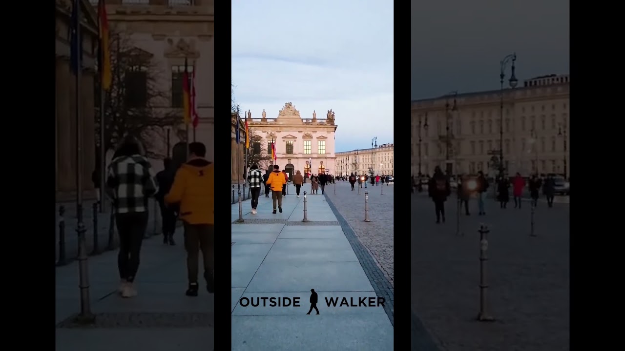 Berlin Sunshine walk from Brandenburg Gate to Humboldt University | #outsidewalker #walking #berlin