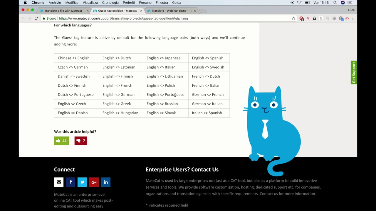 Webinar: Getting Started with MateCat!