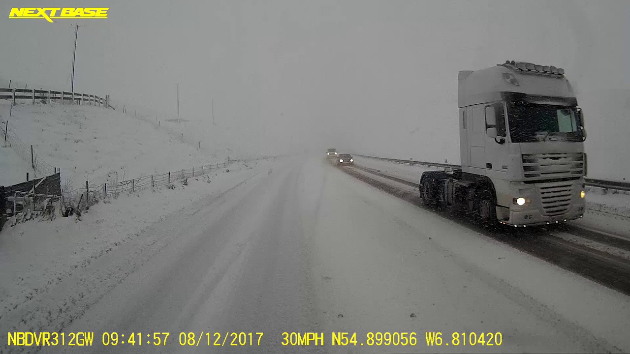 Friday 8th December 2017 ...BLIZZARD ON THE GLENSHANE PASS . N.IRELAND.