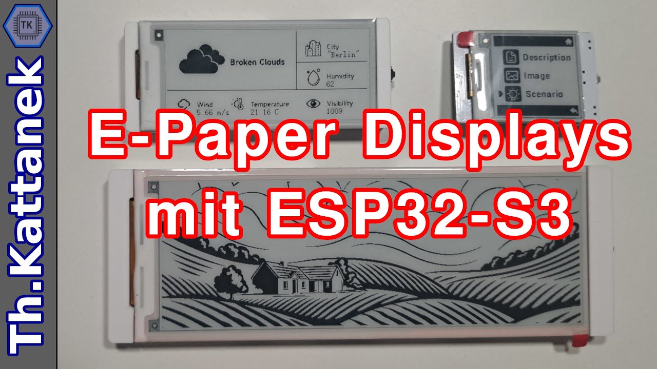ESP32 E-Paper Displays von Elecrow: Unboxing, Features & erster Test | Stromsparend & WLAN!