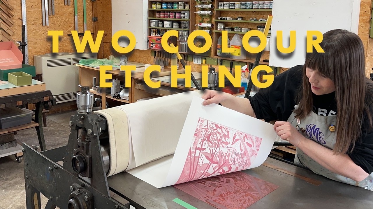 Want to Print Multi-Colour Etchings? Here’s How I Did It | Art Vlog