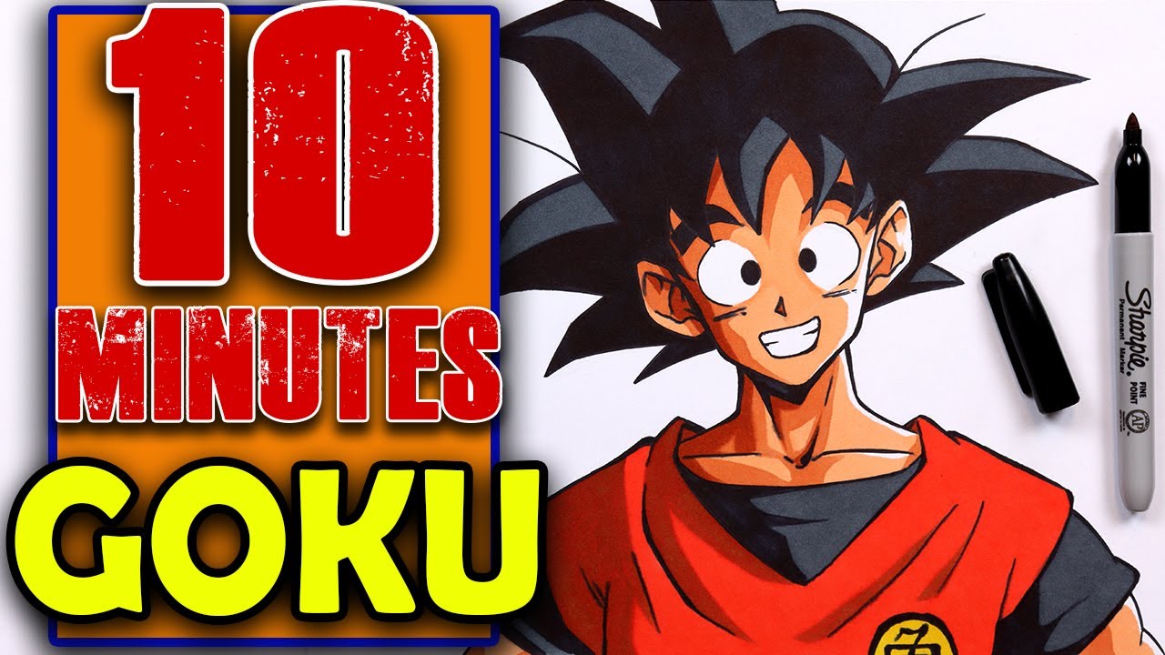 Learn to Draw: GOKU in under 10 MINUTES | ADC in 10
