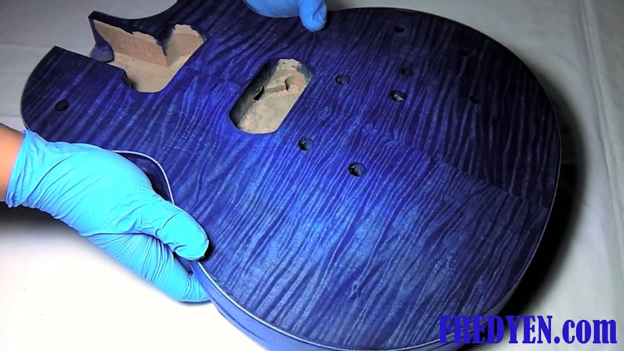 Комплект для самостоятельной сборки гитары Les Paul (Часть 2: Окрашивание гитары)