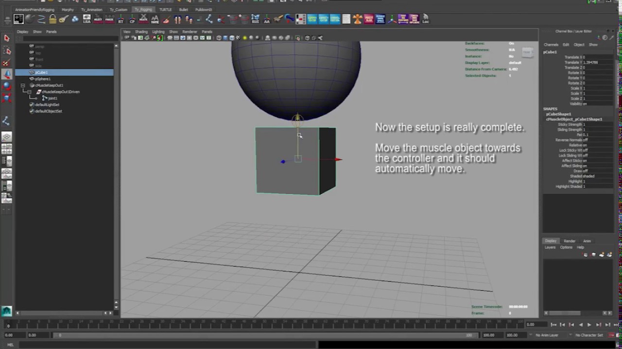 Tutorial  Rigging mesh collisions with Maya Muscle