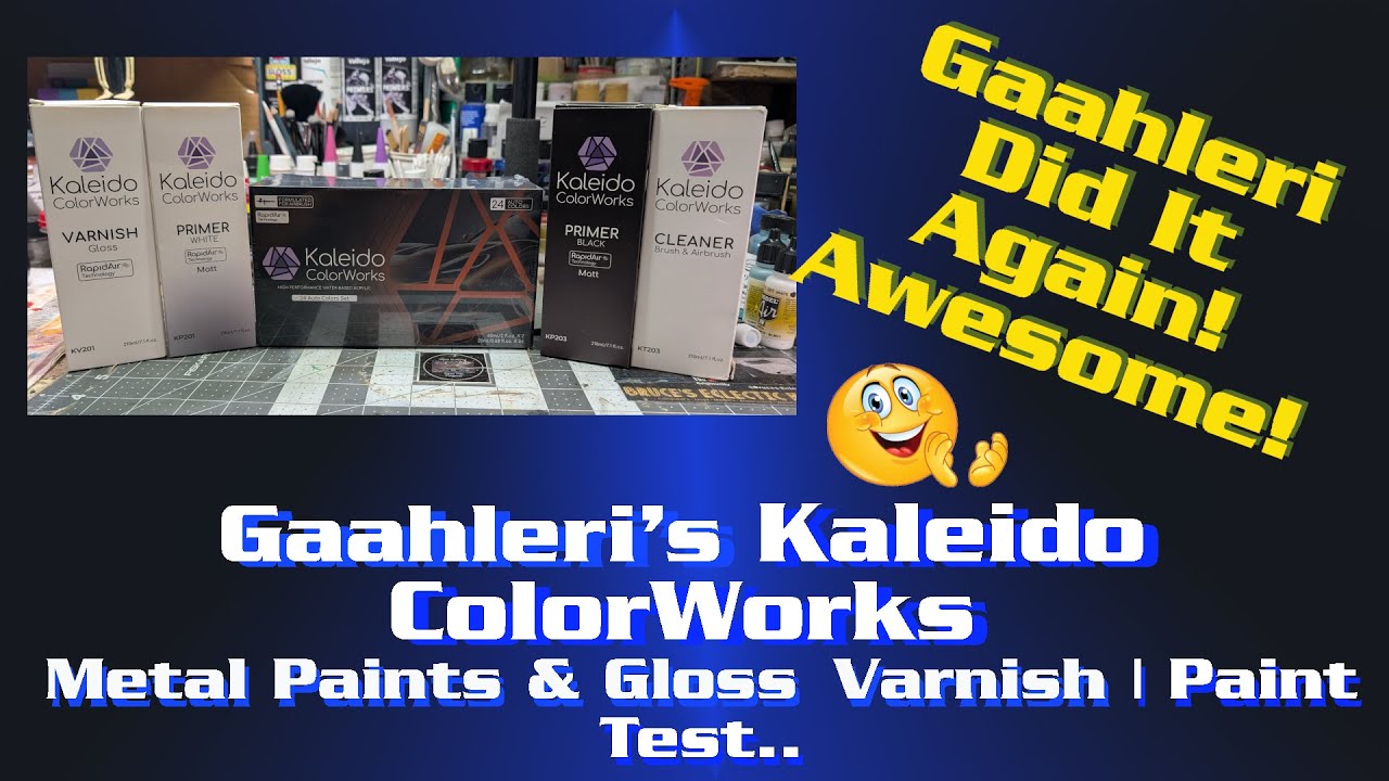 Gaahleri New Kaleido ColorWorks Metal Paints & Gloss Varnish | Paint Test | My Thoughts #Gaahleri