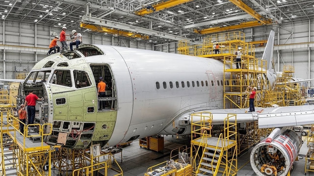 Завод по производству самолетов C-17 Globemaster | Невероятный производственный процесс армейског...