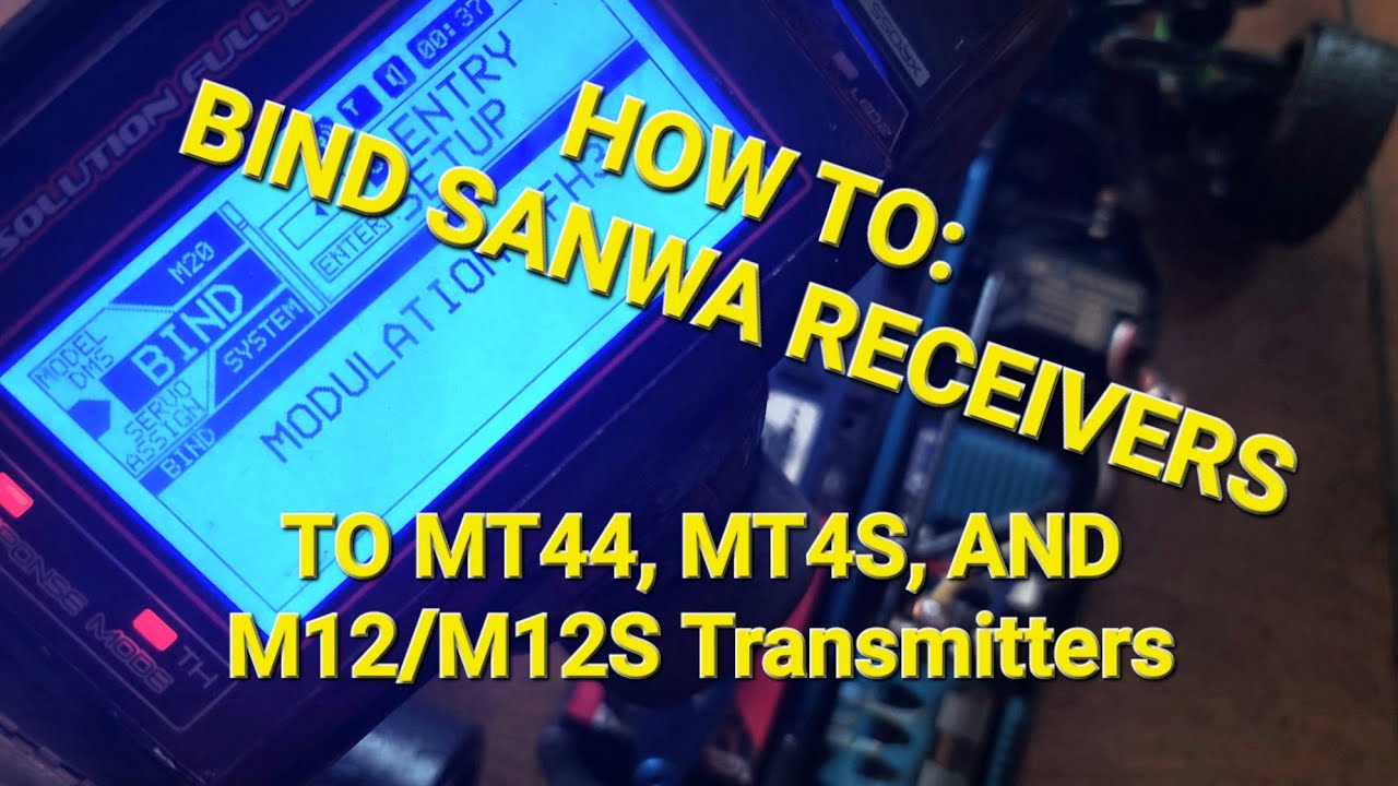 How to bind Sanwa receivers to M12, M12S, MT-44, MT-4 transmitter.