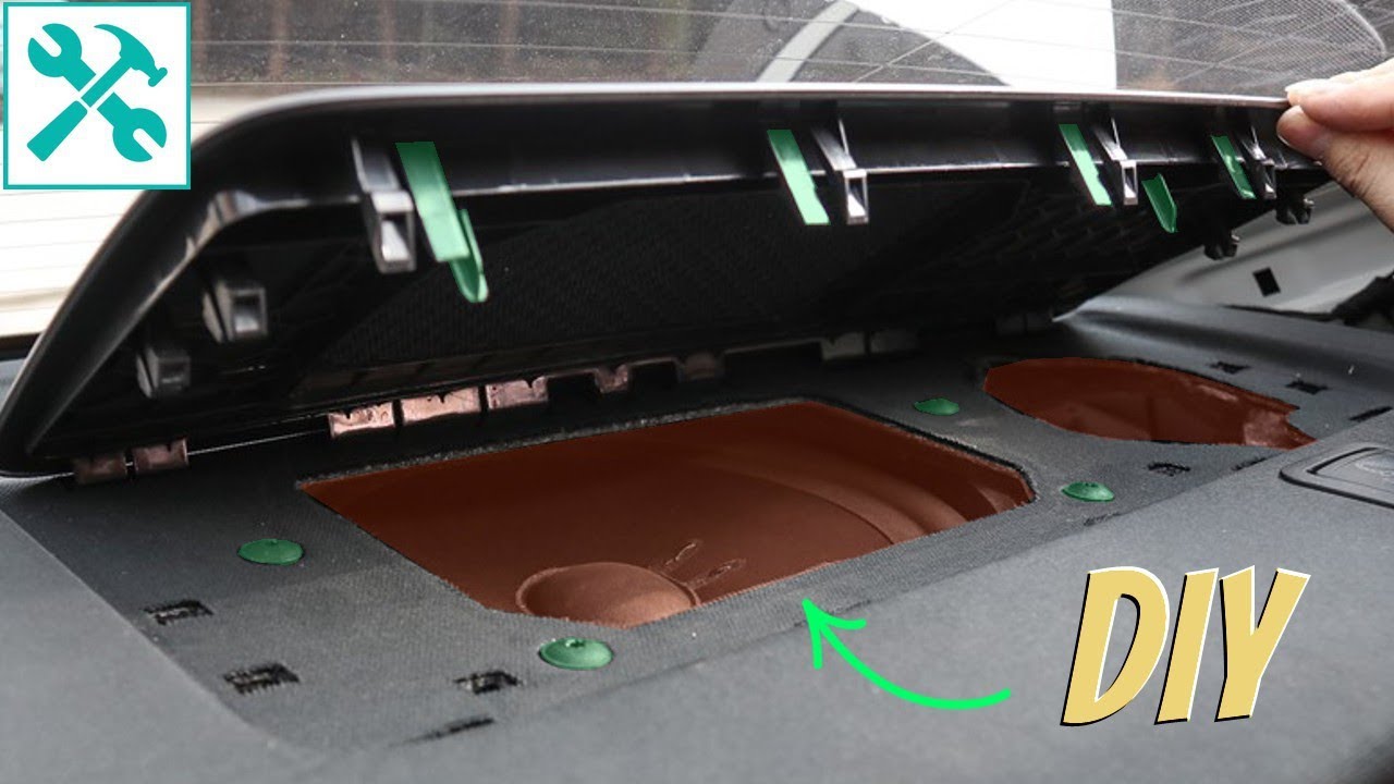 Audi | How To install REAR dashboard WOOFER? 🛠 🔊 🚗