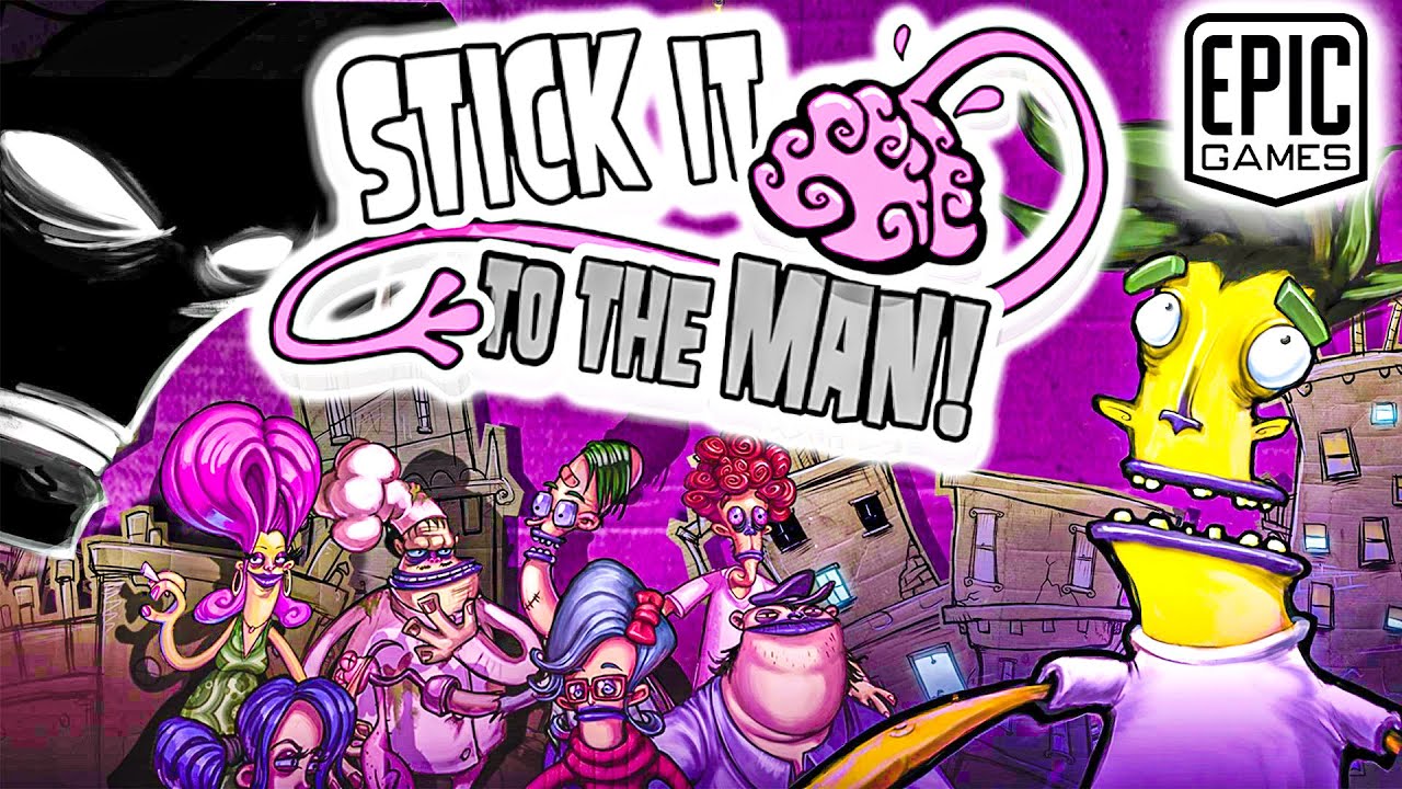 ОБЗОР ИГРЫ STICK IT TO THE MAN!! (РАЗДАЧА В ЕПИК ГЕЙМС!)
