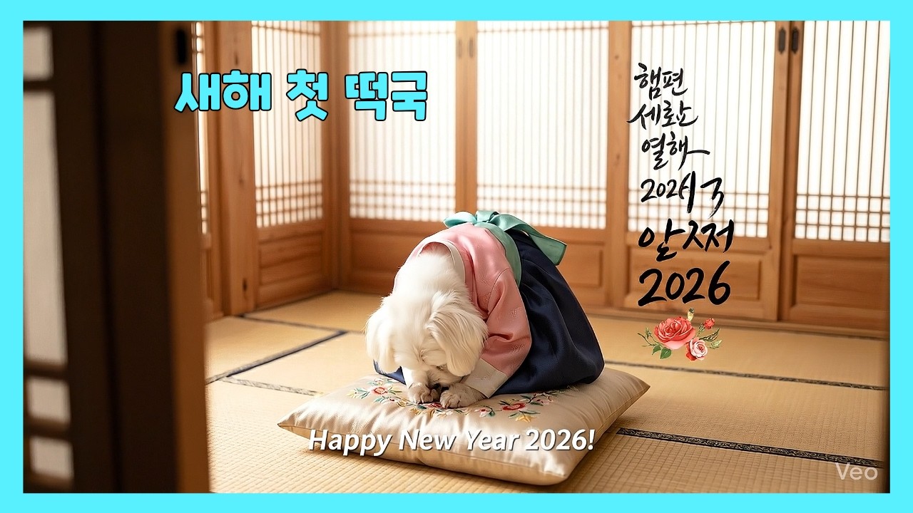 새해 첫 떡국 #ai강아지