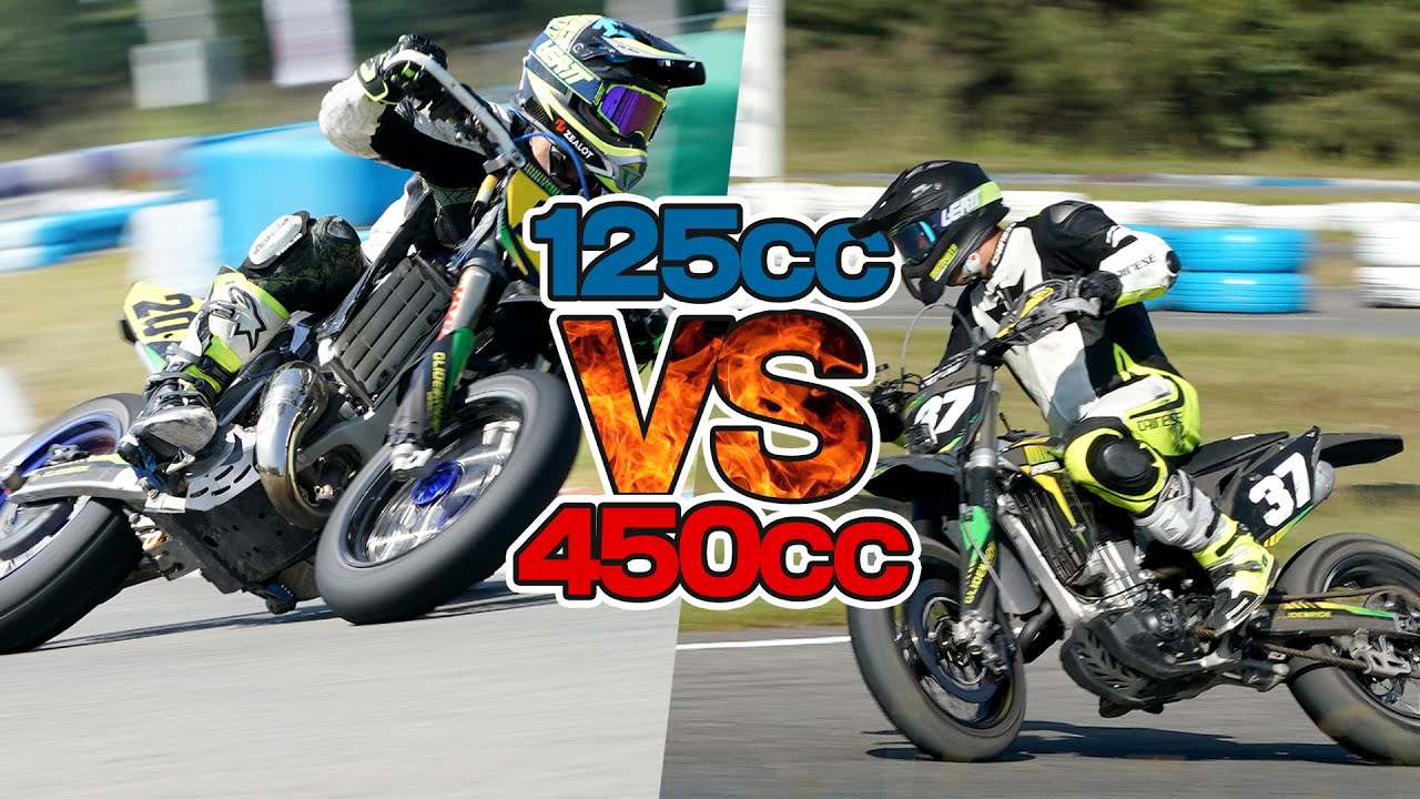 【チーム内バトル勃発】2スト125cc VS 4スト450cc 接触上等！？バチバチバトルの行方は如何に！？ 2021年10月3日 四国モタードフェスタ 神戸スポーツサーキット #モタード #レース