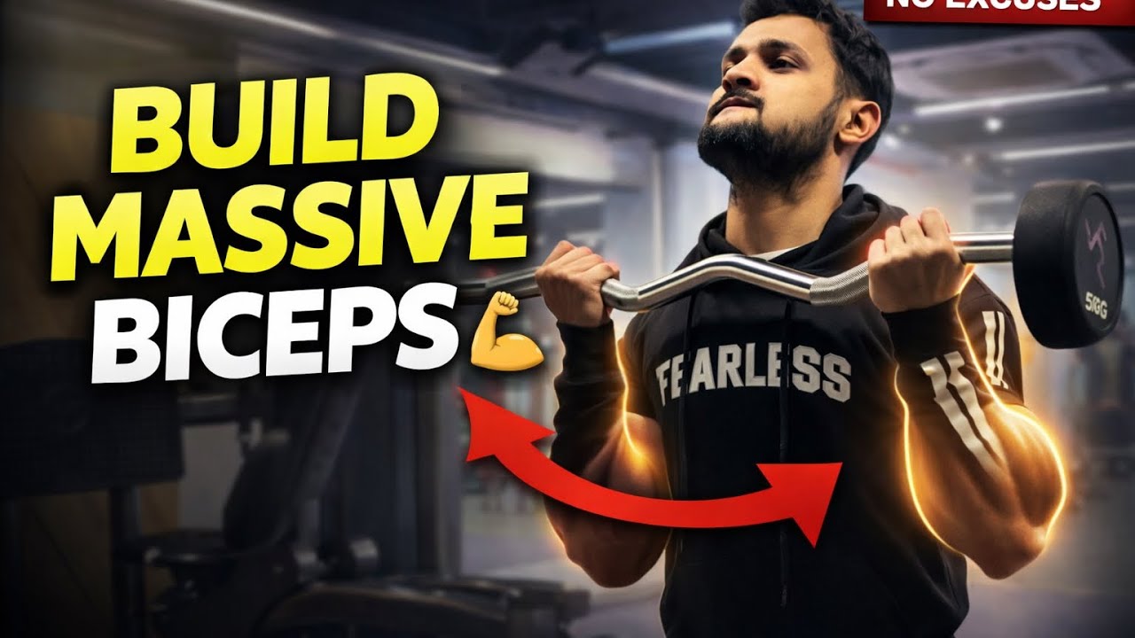 Day 1 | BUILD MASSIVE BICEPS 💪 | Intense Arm Day Workout