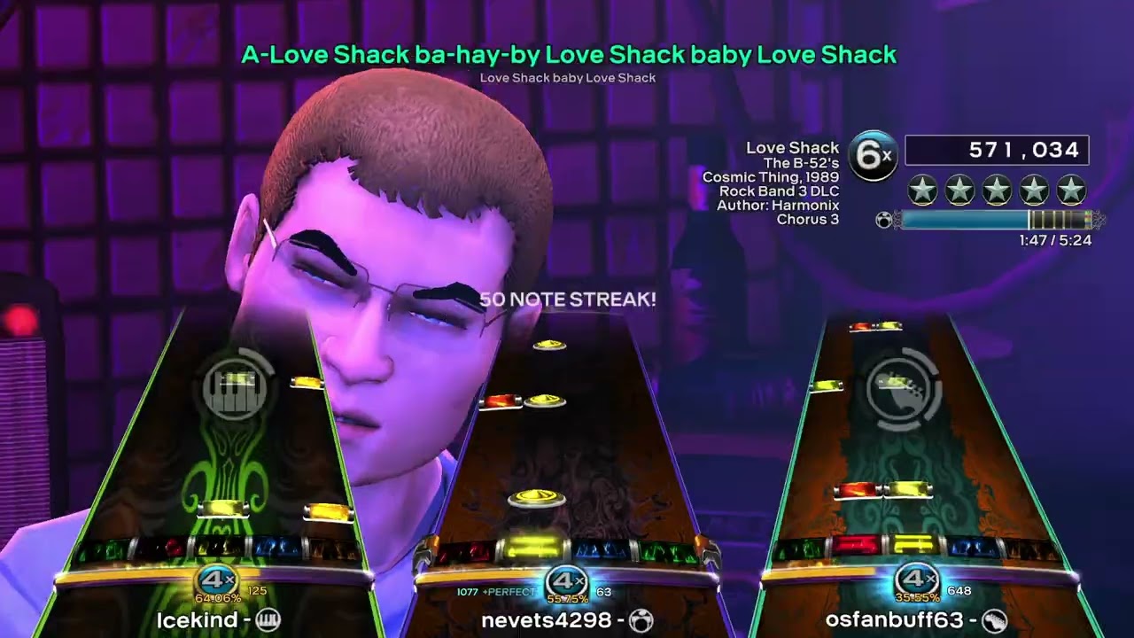 Love Shack (1989) By The B-52's - Gold Stars Rock Band 3 Deluxe RPCS3