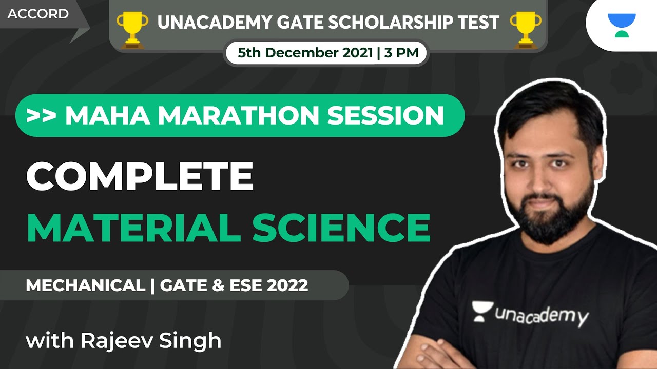 COMPLETE MATERIAL SCIENCE PART 2 | MAHAMARATHON | GATE & ESE | ME | Rajeev Singh