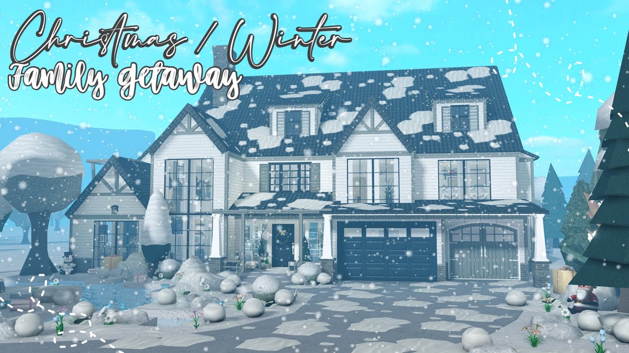 BLOXBURG| Winter / Christmas Family  Mansion  | House Build
