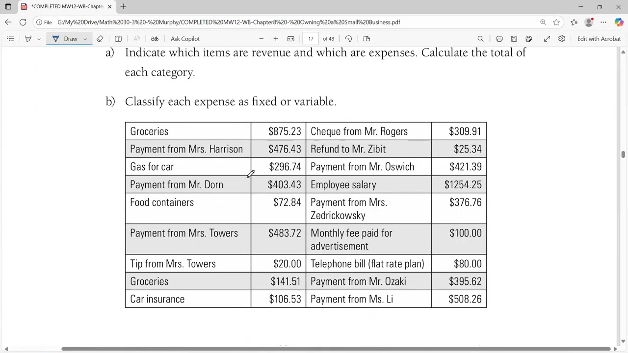 Small Business Lesson 6 Part 1