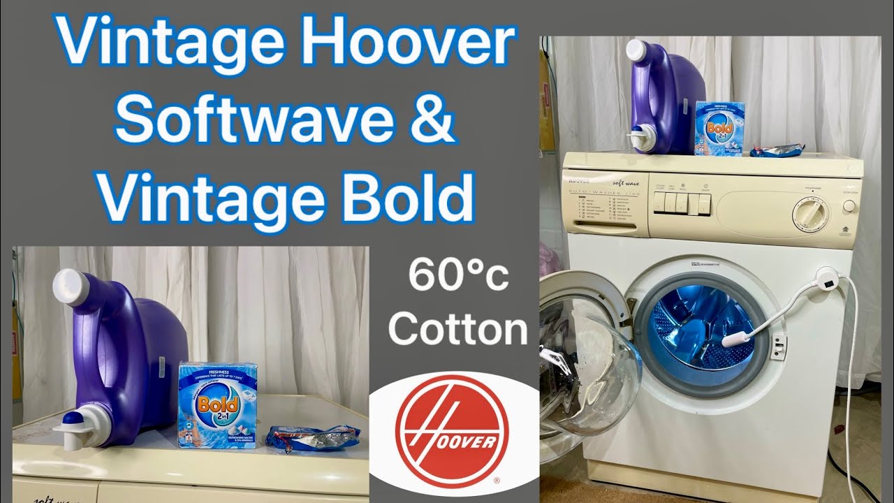 Vintage Hoover Softwave 1100 Using Vintage Bold Tablets @servisslimline @washing_machine_guy 