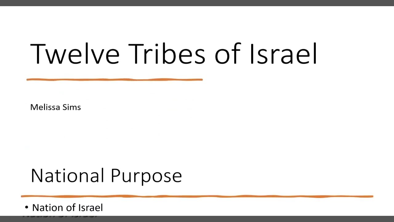 12 Tribes of Israel: Introduction and Tribe of Reuben