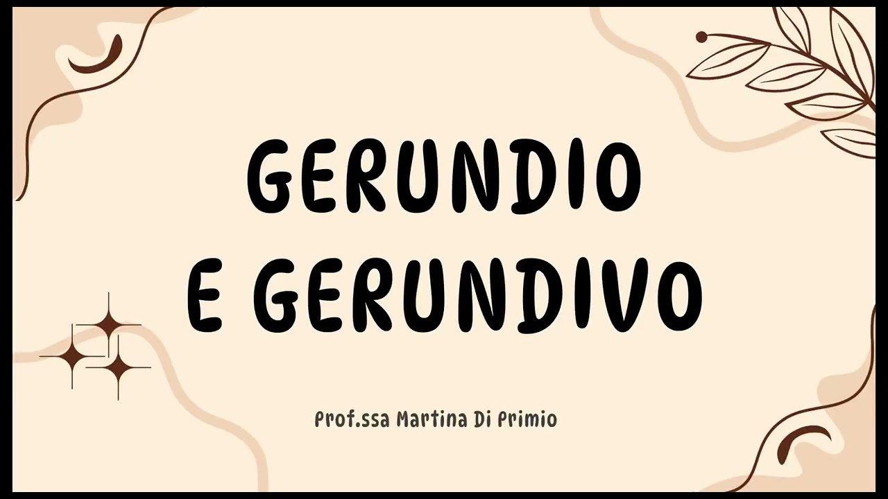Il Gerundio e Gerundivo in Latino