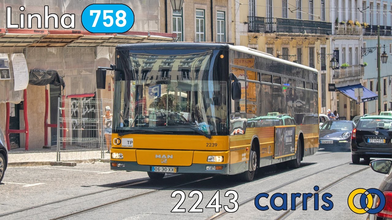 CCFL Carris 2243 - Linha 758 (video recording - collab)