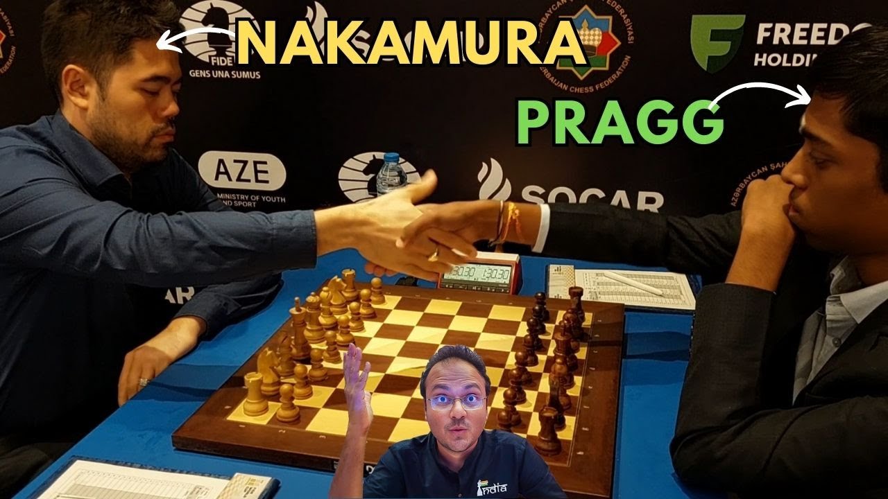 World no.2 Nakamura vs 17-year-old Praggnanandhaa | FIDE World Cup 2023