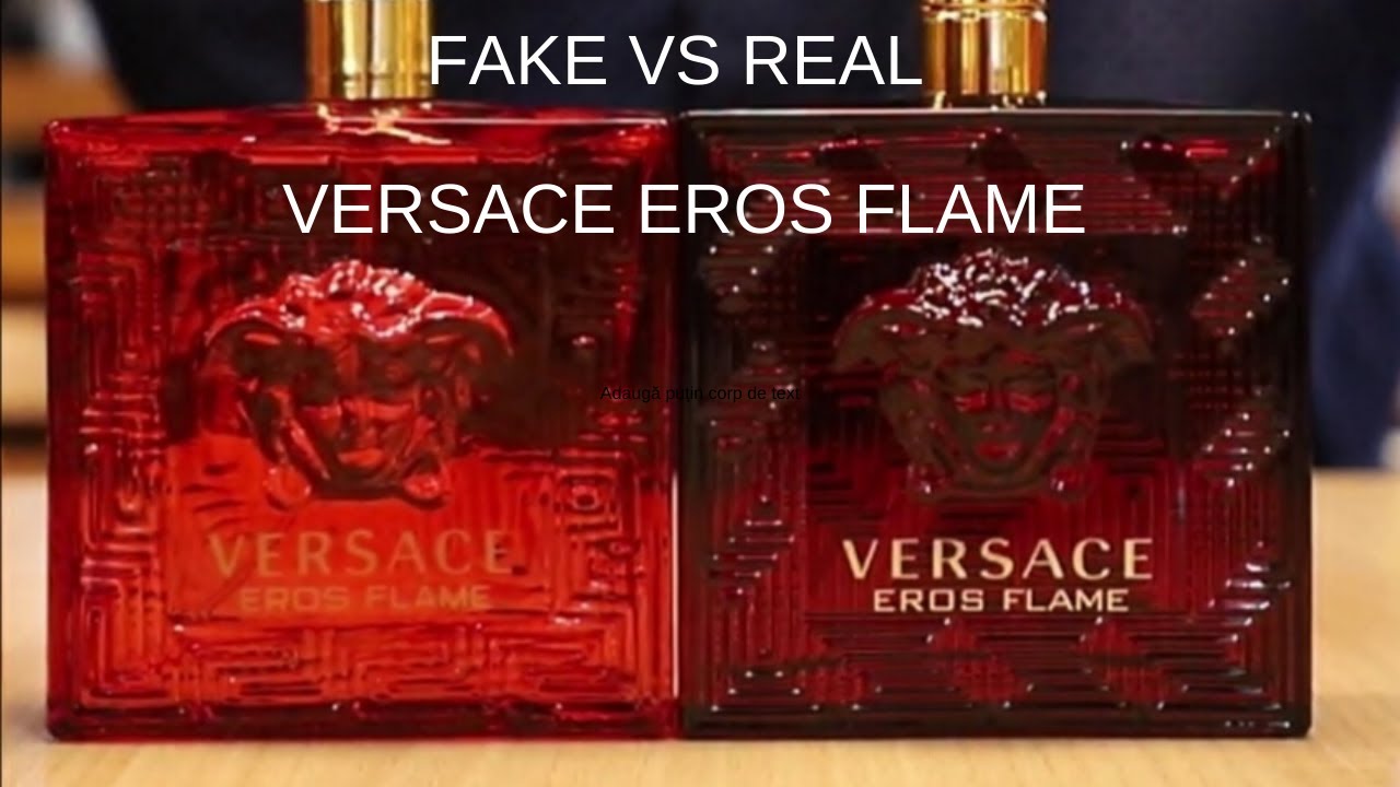 Fake vs Real Versace Eros Flame Perfume