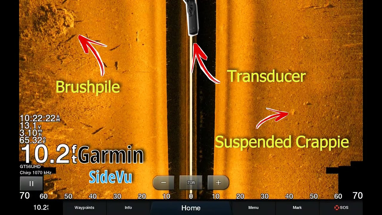 How to use Garmin Echomap 93SV SideVu | How to use Side Imaging