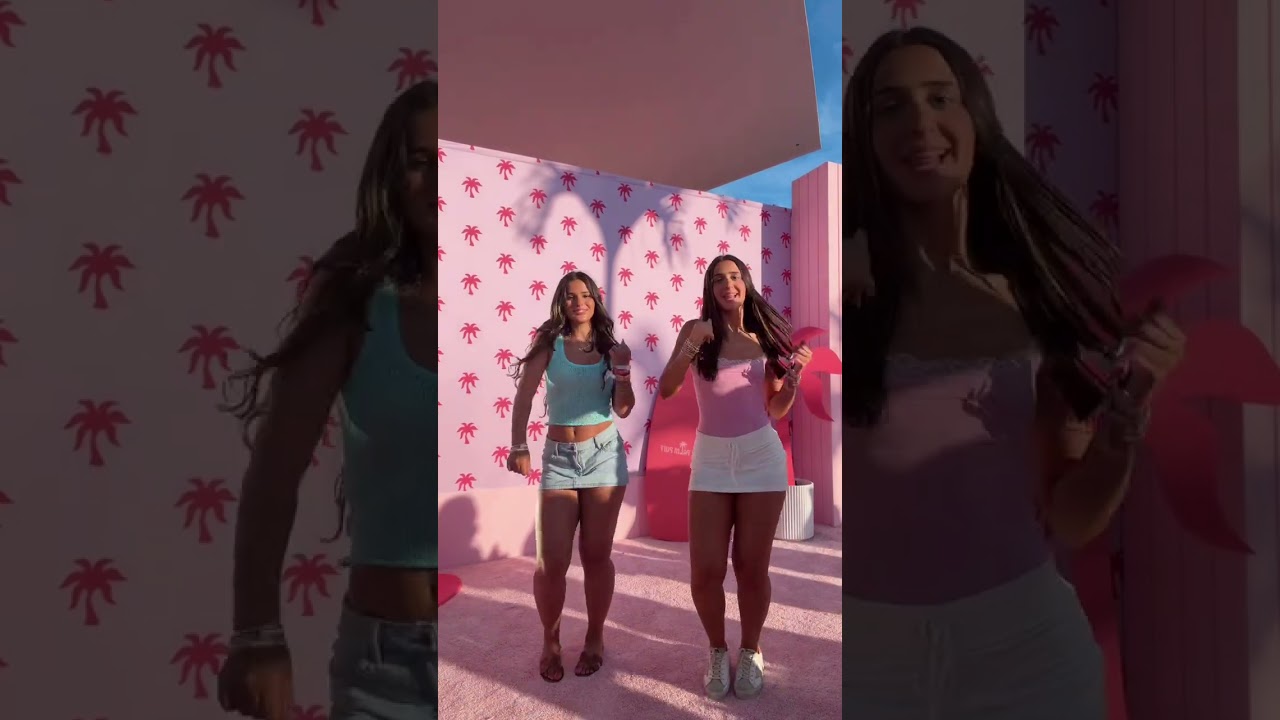 Twinsss had to hit it PINK PALM PUFF #pinkpalmpuff #ppp Pariya ocean helicopter rescue #dance
