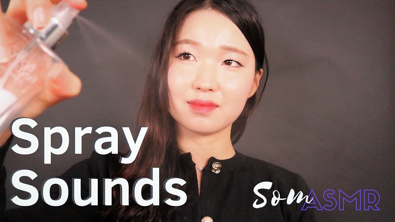 ASMR - Spray Bottle Sounds (Falling Drops, Atomizing, Water Sounds, Tapping) 스프레이 소리 [No talking]