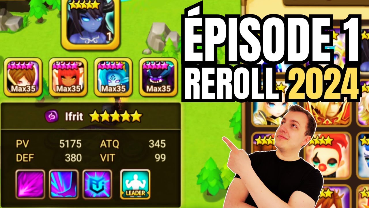 CONSTRUCTION DE LA TEAM DRAGON ! NOUVEAU COMPTE REROLL 2024 - ÉPISODE 1 (Summoners war)