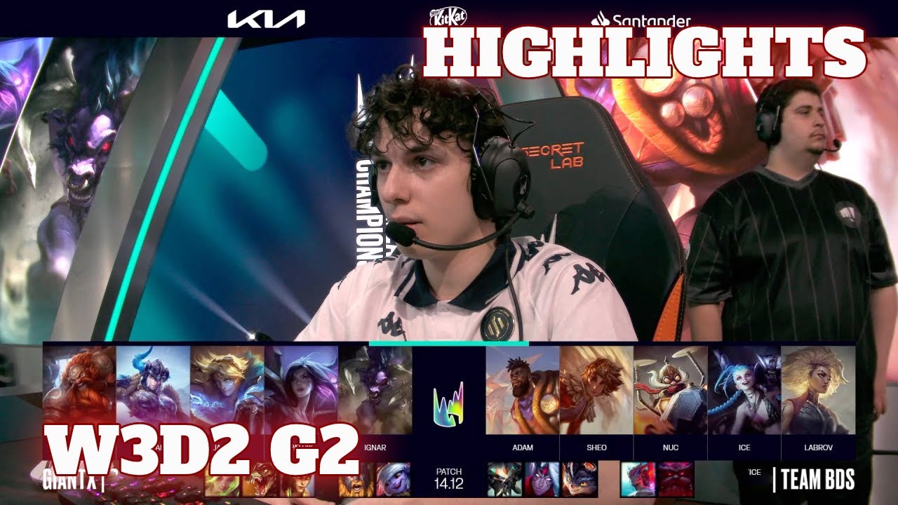 GX vs BDS - Highlights | Week 3 Day 2 LEC Summer 2024 | GIANTX vs Team Heretics W3D2