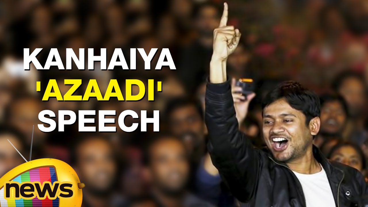 Kanhaiya Kumar Azaadi Speech In JNU Campus After Releasing From Tihar Jail | Mango News