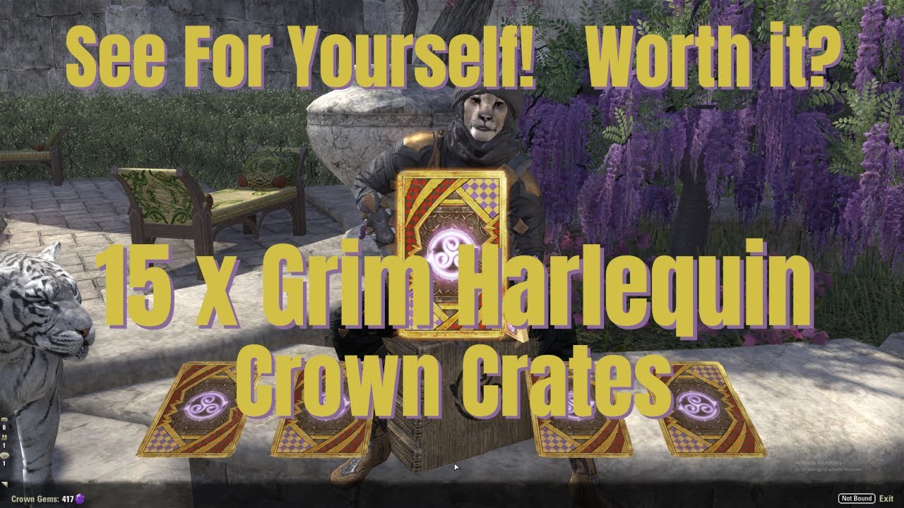 ESO Grim Harlequin Crown Crates x 15