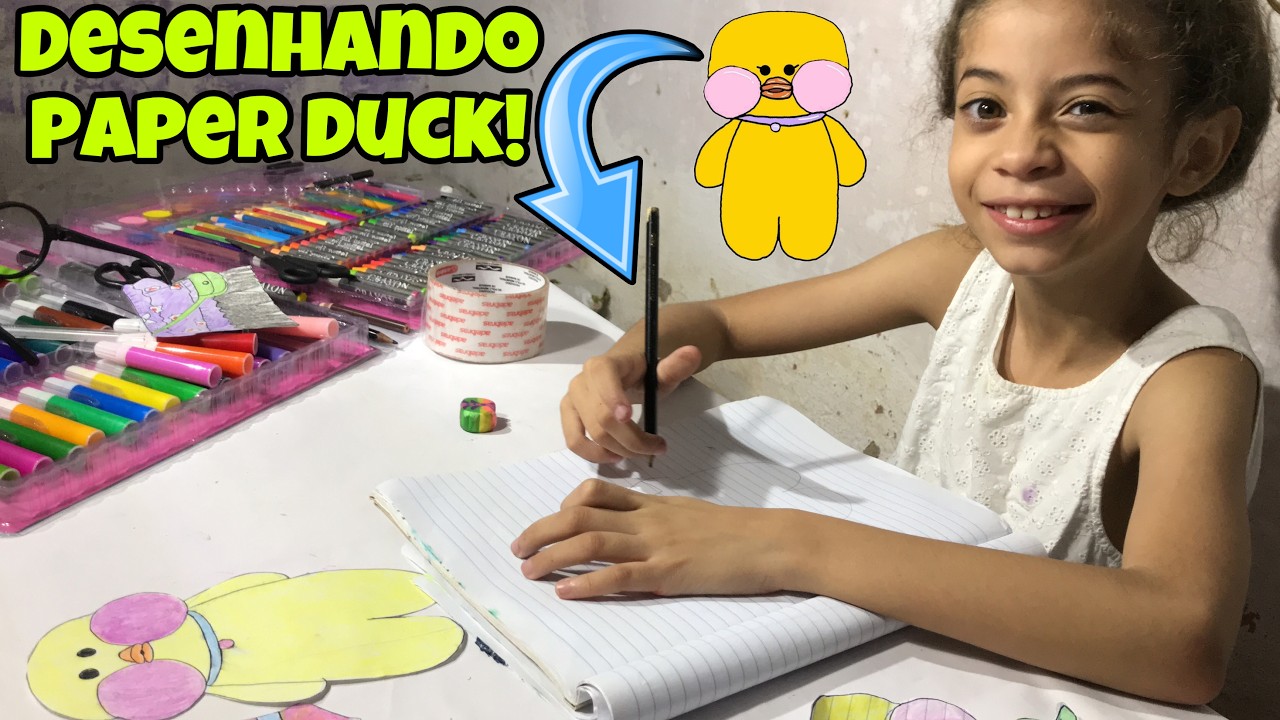 COMO DESENHAR PAPER DUCK PASSO A  PASSO FÁCIL!