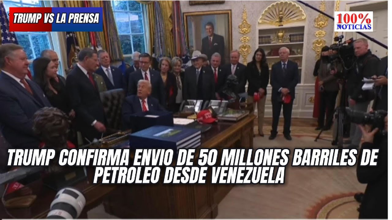 Trump confirma: 50 millones de barriles de petróleo venezolano rumbo a Houston