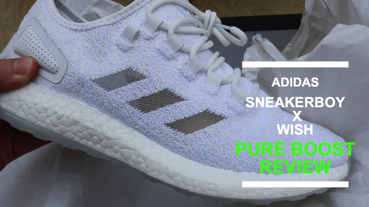 ADIDAS SNEAKERBOY X WISH PURE BOOST 'GLOW' 'JELLYFISH' REVIEW