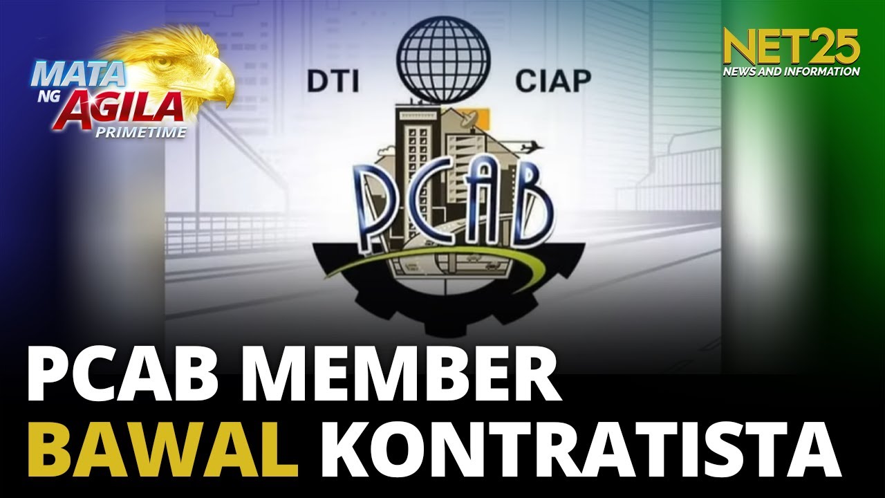 PCAB member bawal maging kontratista