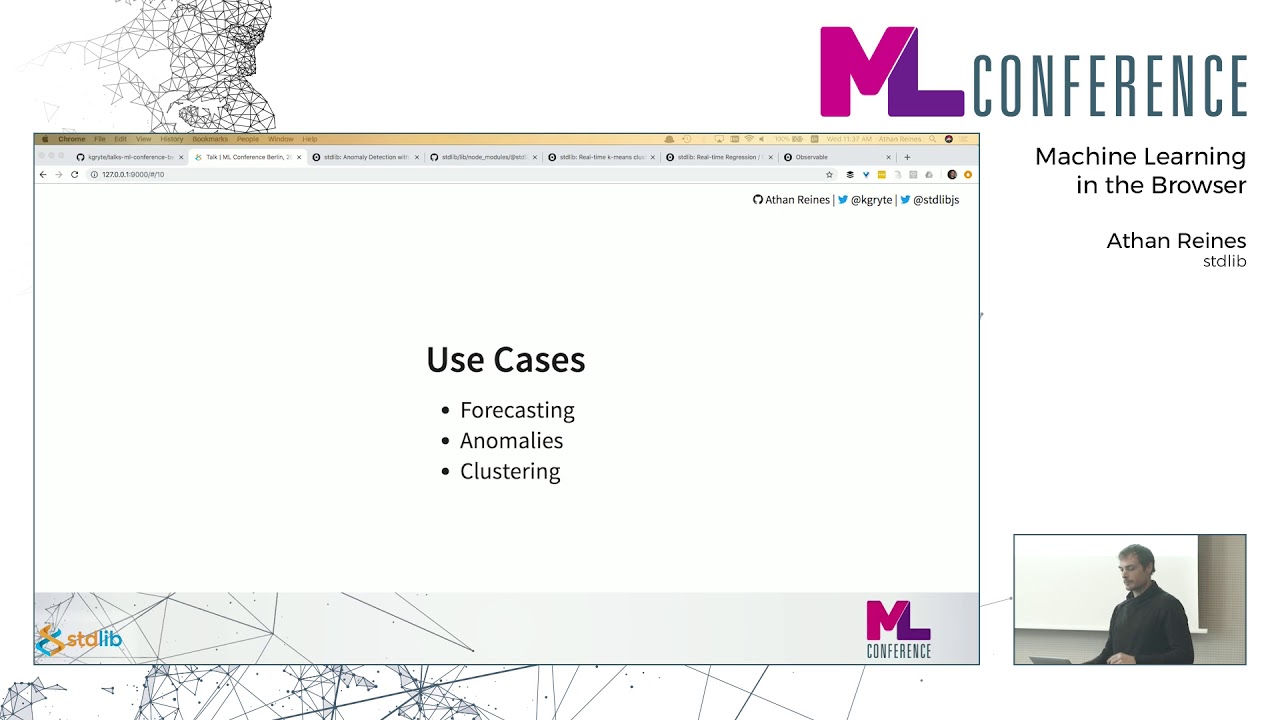 Machine Learning in the Browser | Athan Reines | ML Conference 2018