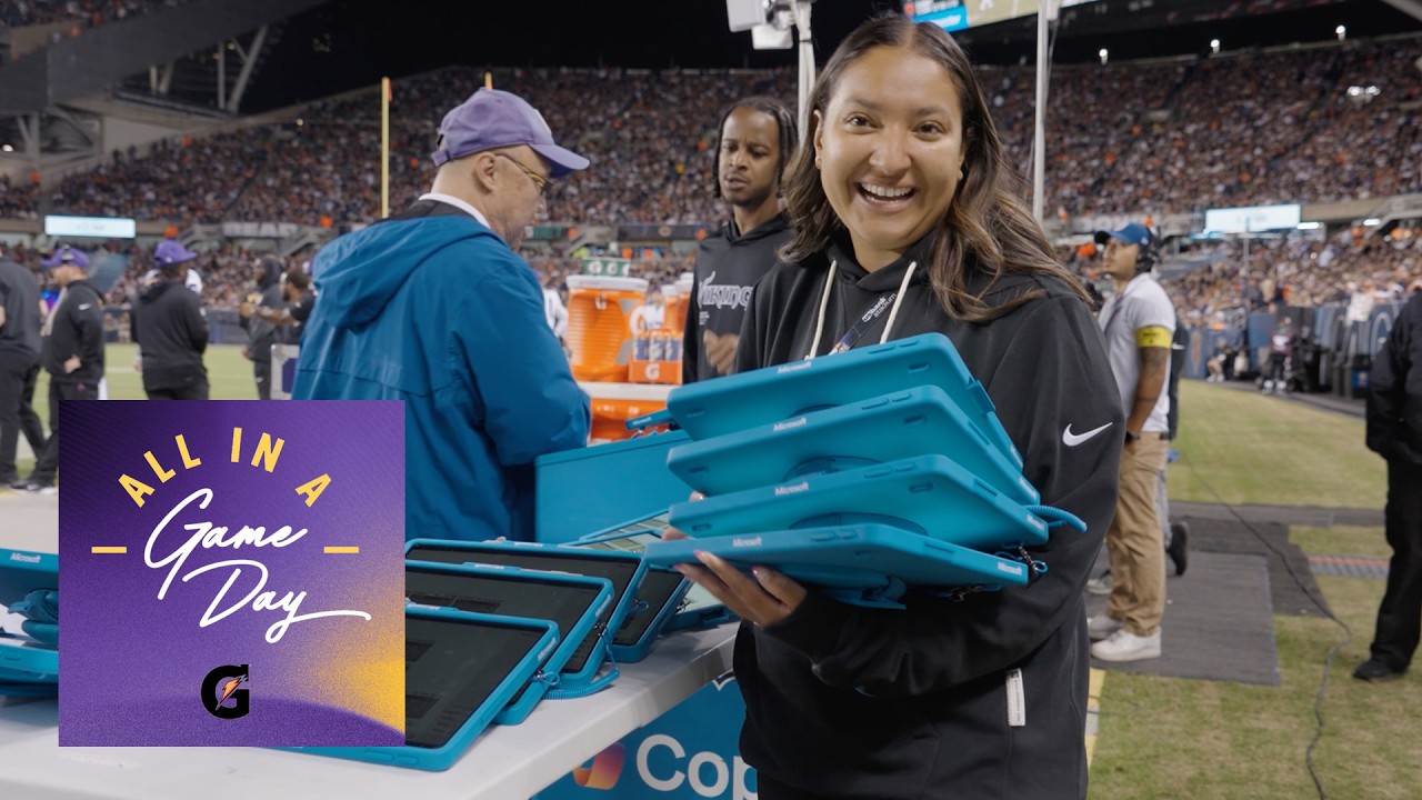 Закулисные съемки с командой NFL Football Video в день матча | Minnesota Vikings